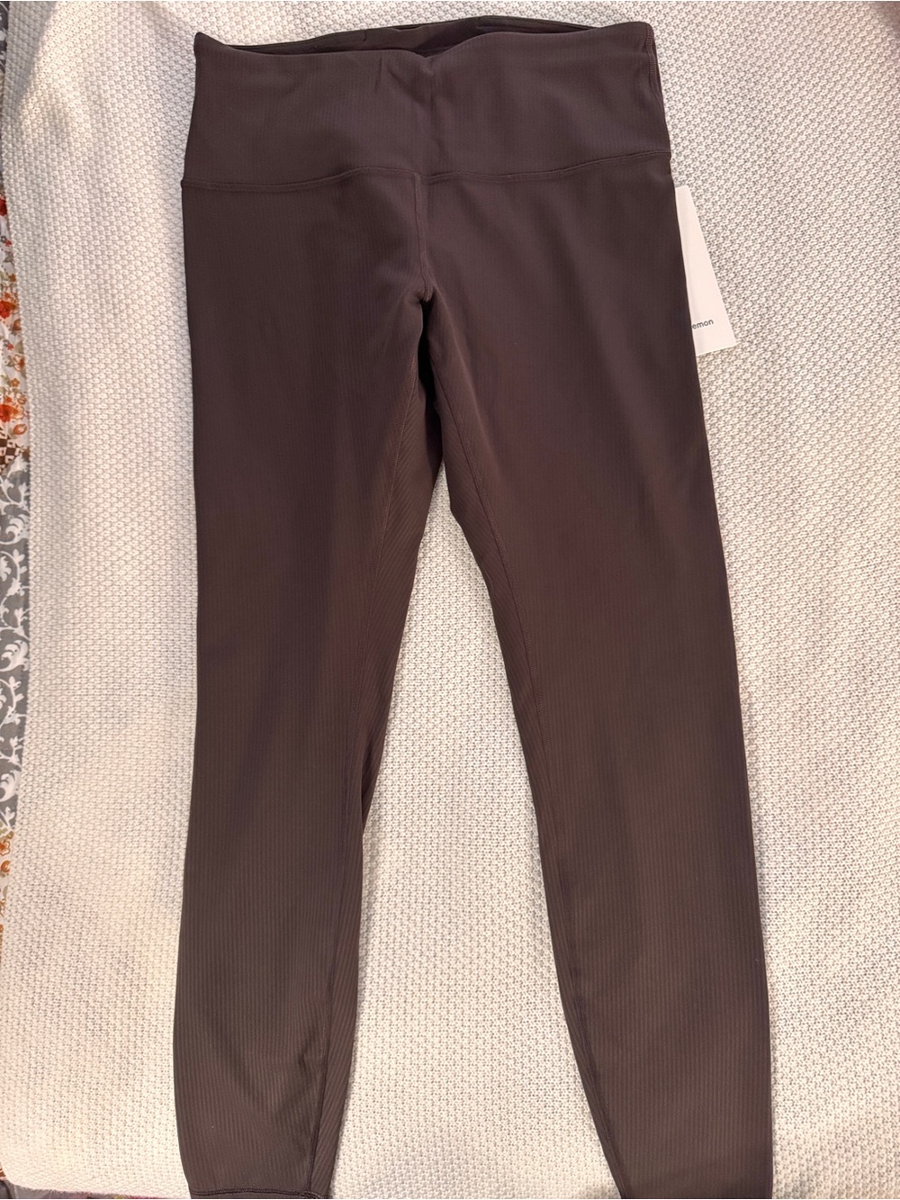 lululemon athletica High-Rise Ribbed Leggings - Chocolate